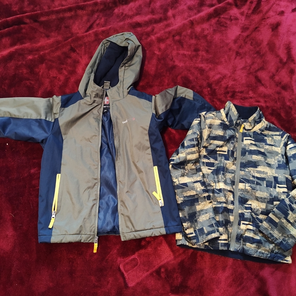 2 piece winter jacket set boys size 6/7